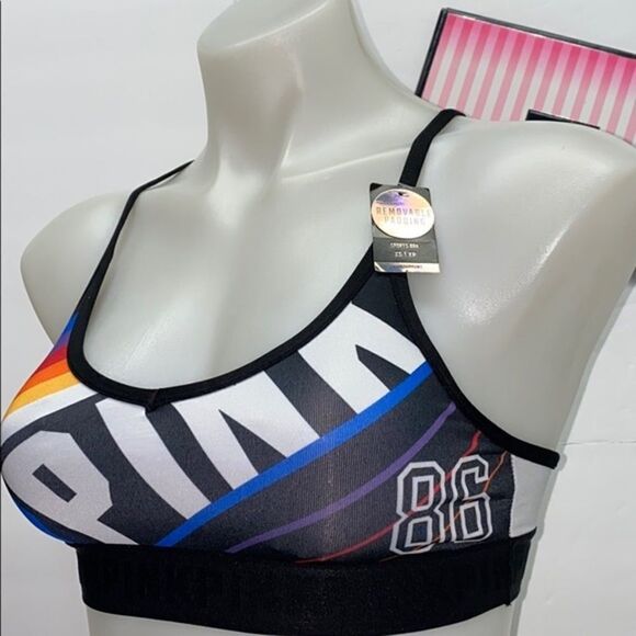 NEW VICTORIA SECRET SPORT BRA removable padded - Picture 2 of 4